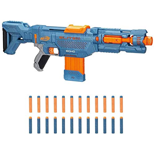 Nerf Elite 2.0 Echo CS-10 Blaster – 24 Official Nerf Darts, 10-Dart Clip, Removable Stock and Barrel Extension, 4 Tactical Rails, Multicolor, 6.67 x 68.58 x 31.75 cm Nerf Elite 2.0 Echo CS-10 Blaster – 24 Official Nerf Darts, 10-Dart Clip, Removable Stock and Barrel Extension, 4 Tactical Rails, Multicolor, 6.67 x 68.58 x 31.75 cm von Nerf
