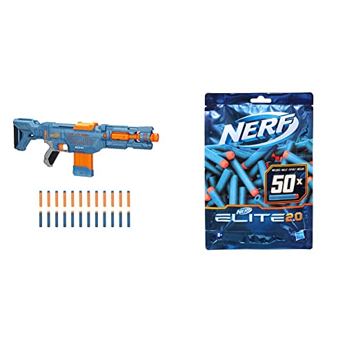 Nerf Elite 2.0 Echo CS-10 Blaster – 24 Nerf Darts, 10-Dart Clip-Magazin, abnehmbare Schulterstütze und Laufverlängerung & Elite 2.0 50er Dart Nachfüllpackung – 50 Nerf Elite 2.0 Darts Nerf Elite 2.0 Echo CS-10 Blaster – 24 Nerf Darts, 10-Dart Clip-Magazin, abnehmbare Schulterstütze und Laufverlängerung & Elite 2.0 50er Dart Nachfüllpackung – 50 Nerf Elite 2.0 Darts von Hasbro