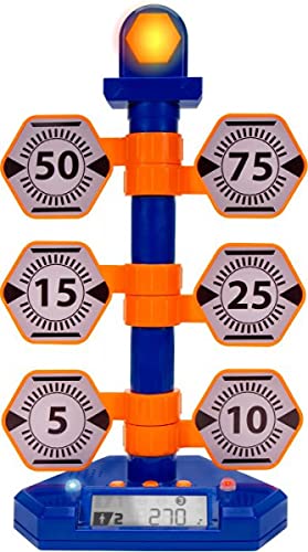 Nerf Elite NER0205 Elite Bulls-Eye Digital Target, Elektronische Zielscheibe Pistolen, Gewehre und Waffen, Turm mit 6 schwingenden Zielen und Zähler, mit Licht & Sound, für Kinder ab 8 Jahren Nerf Elite NER0205 Elite Bulls-Eye Digital Target, Elektronische Zielscheibe Pistolen, Gewehre und Waffen, Turm mit 6 schwingenden Zielen und Zähler, mit Licht & Sound, für Kinder ab 8 Jahren von NERF