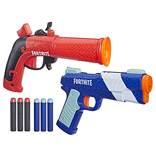 NERF Fortnite Dual Pack, enthält 2 Blaster und 6 Elite Darts, F6243, Multi von NERF