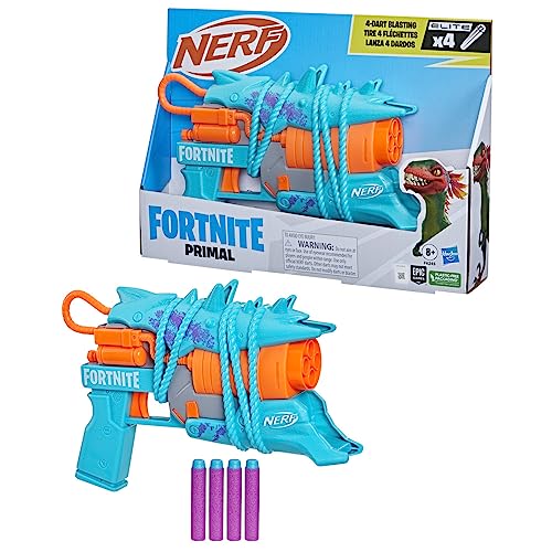 Nerf Fortnite Primal Blaster, 4-Dart Blasting, Fortnite Primal Equipment Design, 4 Nerf Elite-Darts, Fortnite Nerf Blaster Nerf Fortnite Primal Blaster, 4-Dart Blasting, Fortnite Primal Equipment Design, 4 Nerf Elite-Darts, Fortnite Nerf Blaster von NERF