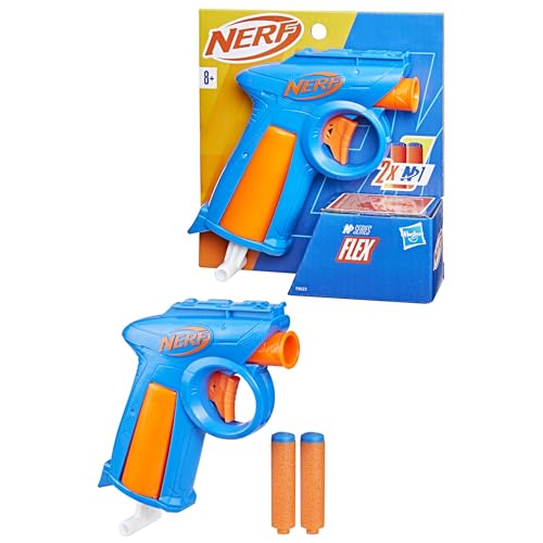 Nerf N Series Flex Dart-Blaster, 2 präzise Nerf N1 Darts, Zuggriff zum einfachen Laden, nur kompatibel mit Nerf N Series Blastern, für Jungen und Mädchen Nerf N Series Flex Dart-Blaster, 2 präzise Nerf N1 Darts, Zuggriff zum einfachen Laden, nur kompatibel mit Nerf N Series Blastern, für Jungen und Mädchen von NERF