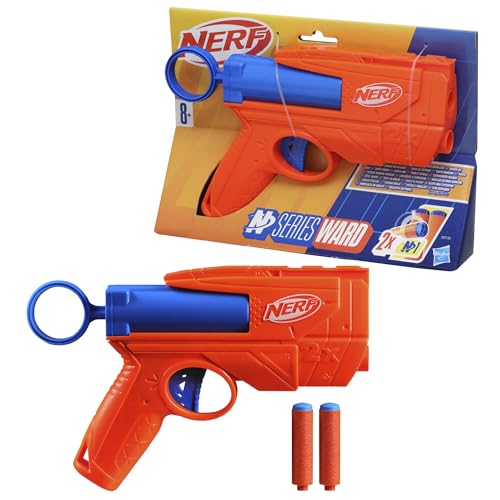 Nerf N Series Ward Dart-Blaster, präziser und handlicher Blaster für fortgeschrittene Spieler, mit 2 Nerf Darts und Ziehgriff, für Jungen und Mädchen Nerf N Series Ward Dart-Blaster, präziser und handlicher Blaster für fortgeschrittene Spieler, mit 2 Nerf Darts und Ziehgriff, für Jungen und Mädchen von NERF