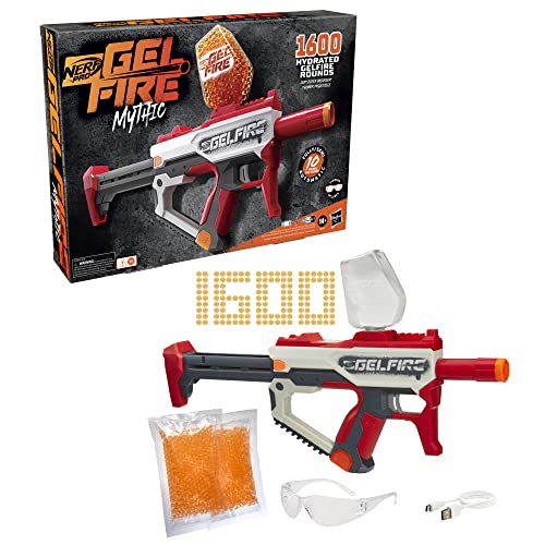 Nerf Pro Gelfire Mythic Blaster, 1600 Gelfire Runden, Trichter, wiederaufladbarer Akku, Brillen Nerf Pro Gelfire Mythic Blaster, 1600 Gelfire Runden, Trichter, wiederaufladbarer Akku, Brillen von NERF