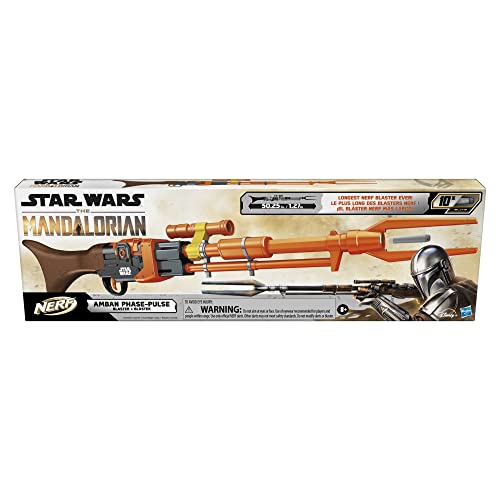 Nerf Star Wars Amban Phase-Puls-Blaster, The Mandalorian, Scope, 10 offizielle Nerf Elite Darts, Breech Load, 127 cm lang Nerf Star Wars Amban Phase-Puls-Blaster, The Mandalorian, Scope, 10 offizielle Nerf Elite Darts, Breech Load, 127 cm lang von NERF