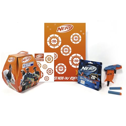 Nerf Überraschungsbox mit Blaster, Pfeilen, Sticker und Poster. Ab 8 Jahren von Hasbro