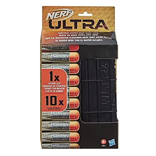 Nerf Ultra Nachfüllpack – enthält 10-Dart Nerf Ultra Clip-Magazin und 10 offizielle Nerf Ultra Darts – nur mit Nerf Ultra Blastern kompatibel von NERF