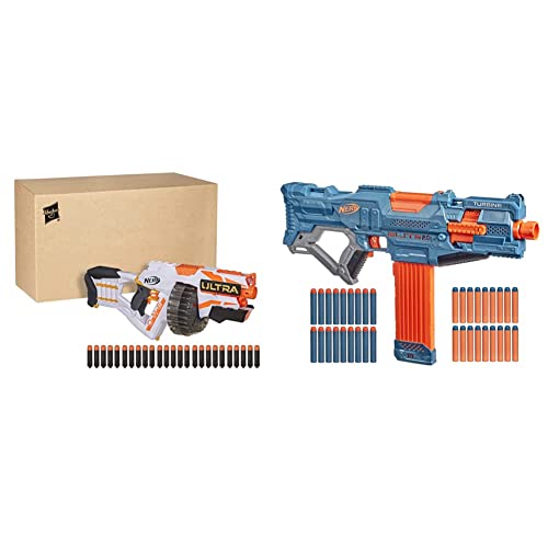 Nerf Ultra One Motorisierter Blaster in Recycelbarer Verpackung & Elite 2 Turbine CS-18 Motorisierter Blaster, 36 Darts, 18-Dart Clip-Magazin, Mit Erweiterungsoptionen, Frustfreie Verpackung Nerf Ultra One Motorisierter Blaster in Recycelbarer Verpackung & Elite 2 Turbine CS-18 Motorisierter Blaster, 36 Darts, 18-Dart Clip-Magazin, Mit Erweiterungsoptionen, Frustfreie Verpackung von NERF
