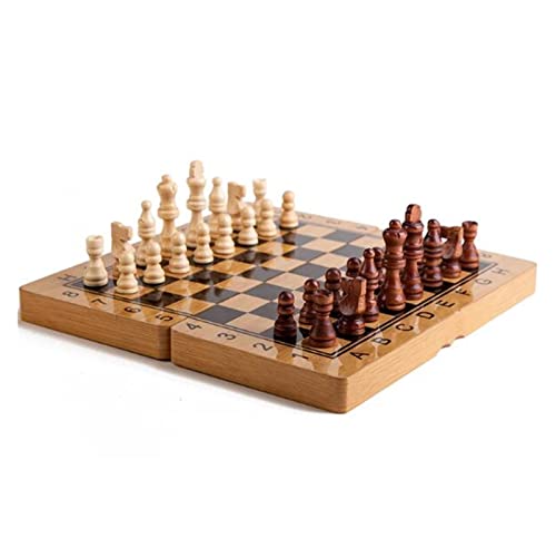 Traditionelle Spiele Schach 13,3-Zoll-Schach- Und Dame-Set Aus Holz, Reise-Schachspiel Aus Holz, Tragbares Schachspiel Traditionelle Spiele Schach 13,3-Zoll-Schach- Und Dame-Set Aus Holz, Reise-Schachspiel Aus Holz, Tragbares Schachspiel von NESPIQ