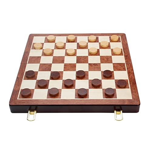 Traditionelle Spiele Schach Hölzernes Schach- Und Damespiel-Set, 15" Magnetisches Dame- Und Schachspiel, 2 Zusätzliche Königinnen Traditionelle Spiele Schach Hölzernes Schach- Und Damespiel-Set, 15" Magnetisches Dame- Und Schachspiel, 2 Zusätzliche Königinnen von NESPIQ
