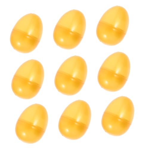 NESTINGHO 12St Goldenes Ei Gacha goldene Ostereier Leckereien mit Eiern füllen Kinderspielzeug Eastern Gadgets für Kinder Plastikeier Lotterie-Eierdekorationen Lotterie-Ei zum Befüllen 6cm von NESTINGHO