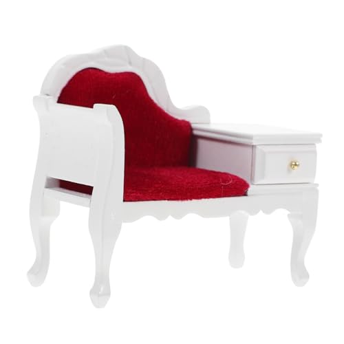 NESTINGHO Puppenhaus Möbel Mini Stuhl Schmückt Puppenhaus DIY Stuhl Dekor Dekorativer Miniatur Stuhl Miniatur Stühle Dekorativer Puppen Sofa Stuhl Mini Möbel Miniatur Sessel von NESTINGHO