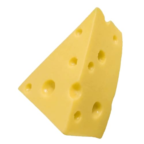 NESTINGHO Simulationskäsemodell Käsemodelle Käsedekorationen Lebensmittelmodelle Käsedekore Dekorativer Käse Realistisches Spiellebensmittel Gefälschter Käse Hauskäsemodell von NESTINGHO
