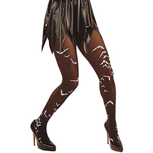NET TOYS Fledermaus Strumpfhose Hexenstrumpfhose schwarz-weiß Hexe Nylons Vampir Nylonstrumpfhose Halloween Kostüm Zubehör NET TOYS Fledermaus Strumpfhose Hexenstrumpfhose schwarz-weiß Hexe Nylons Vampir Nylonstrumpfhose Halloween Kostüm Zubehör von NET TOYS