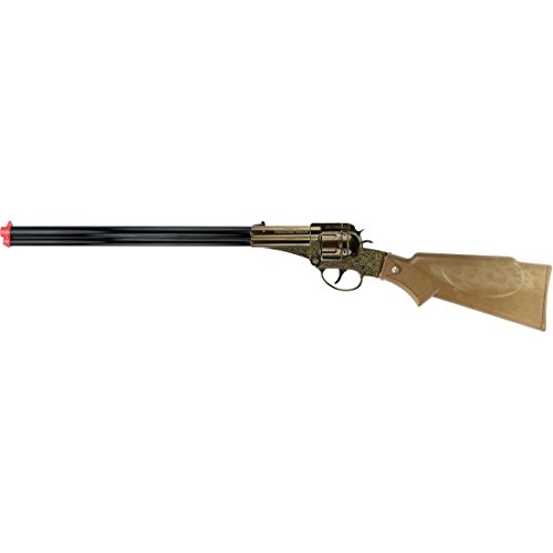NET TOYS 12 Schuss Frontier Scout Gewehr 566 mm schwarz-braun Freikorps Flinte Texas Waffe Western Hinterlader Sheriff Spielzeuggewehr NET TOYS 12 Schuss Frontier Scout Gewehr 566 mm schwarz-braun Freikorps Flinte Texas Waffe Western Hinterlader Sheriff Spielzeuggewehr von NET TOYS