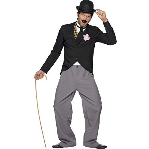 NET TOYS 20er 30er Jahre Charlie Chaplin Kostüm Filmstar schwarz L 52/54 Komiker Clown Bekleidung Starkostüm Outfit Herrenkostüm Fasching NET TOYS 20er 30er Jahre Charlie Chaplin Kostüm Filmstar schwarz L 52/54 Komiker Clown Bekleidung Starkostüm Outfit Herrenkostüm Fasching von NET TOYS