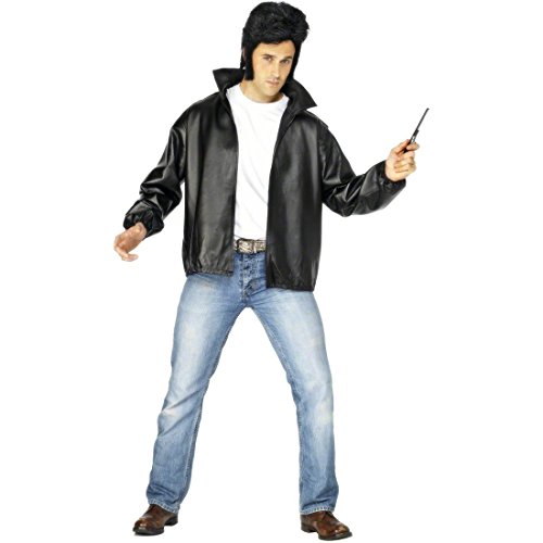 NET TOYS 50er 60er Jahre Rock n Roll T Bird Grease Jacke Rocker Kostüm XL 56/58 Biker Herren Outfit Faschingskostüme Karnevalskostüme Männer Herren NET TOYS 50er 60er Jahre Rock n Roll T Bird Grease Jacke Rocker Kostüm XL 56/58 Biker Herren Outfit Faschingskostüme Karnevalskostüme Männer Herren von NET TOYS