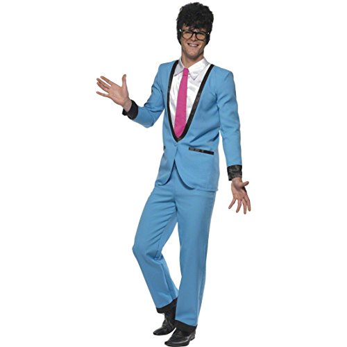 NET TOYS 50er Jahre Kostüm Herren Slim fit Anzug L 52/54 Disco Herrenanzug Rock 'n Roll Herrenkostüm Fifties Outfit Mottoparty Verkleidung von NET TOYS