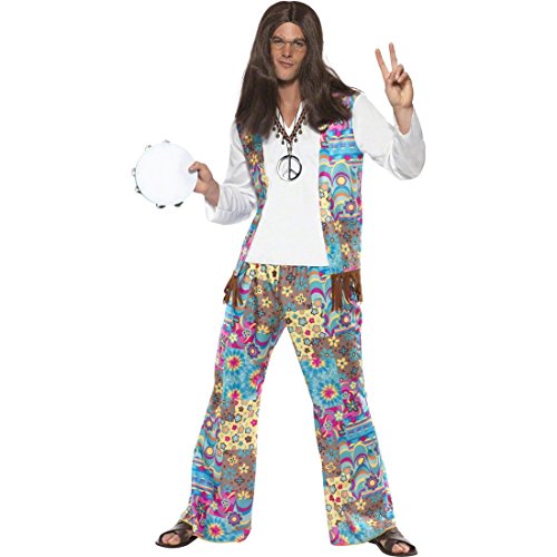 NET TOYS 70er Jahre Hippie Kostüm Flower Power M 48/50 Hippieoutfit Hippiekostüm Herren Flowerpower Outfit 60er Herrenkostüm NET TOYS 70er Jahre Hippie Kostüm Flower Power M 48/50 Hippieoutfit Hippiekostüm Herren Flowerpower Outfit 60er Herrenkostüm von NET TOYS