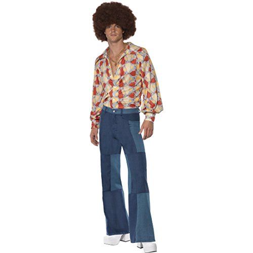 NET TOYS 70er Jahre Hippiekostüm L 52/54, Flower Power Outfit Hemd und Hose, 60er Jahre Herren Faschingskostüm Vintage Hipster NET TOYS 70er Jahre Hippiekostüm L 52/54, Flower Power Outfit Hemd und Hose, 60er Jahre Herren Faschingskostüm Vintage Hipster von NET TOYS