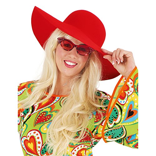 NET TOYS 70er Jahre Schlapphut Hippie Hut rot Damen Sommerhut Maxi Hippiehut Flower Power Partyhut 60er Jahre Mottoparty Mütze Karnevalskostüme Accessoires NET TOYS 70er Jahre Schlapphut Hippie Hut rot Damen Sommerhut Maxi Hippiehut Flower Power Partyhut 60er Jahre Mottoparty Mütze Karnevalskostüme Accessoires von NET TOYS