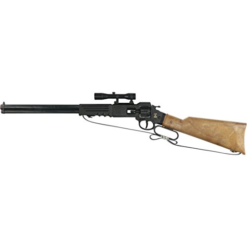NET TOYS 8 Schuss Arizona Gewehr 640 mm schwarz-braun Western Flinte Cowboy Hinterlader Texas Schießeisen Sheriff Spielzeuggewehr NET TOYS 8 Schuss Arizona Gewehr 640 mm schwarz-braun Western Flinte Cowboy Hinterlader Texas Schießeisen Sheriff Spielzeuggewehr von NET TOYS