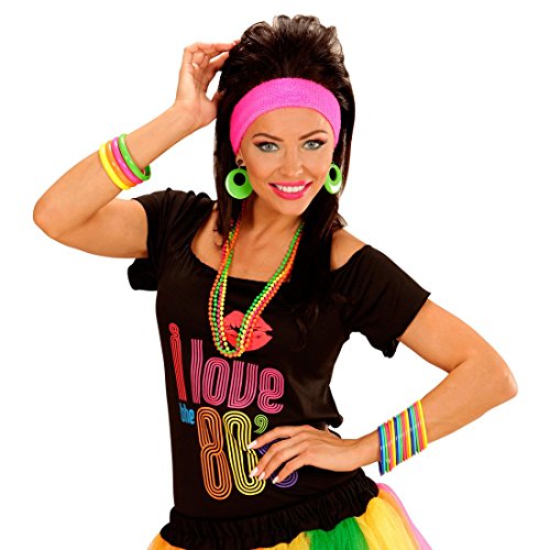 NET TOYS 80er Jahre Armbänder 18er Set Armreifen Armreif Hippie Multicolour Modeschmuck Armband Disco Mode Schmuck Kostüm Verkleidung Klamotten Kleidung Accessoires Karneval NET TOYS 80er Jahre Armbänder 18er Set Armreifen Armreif Hippie Multicolour Modeschmuck Armband Disco Mode Schmuck Kostüm Verkleidung Klamotten Kleidung Accessoires Karneval von NET TOYS