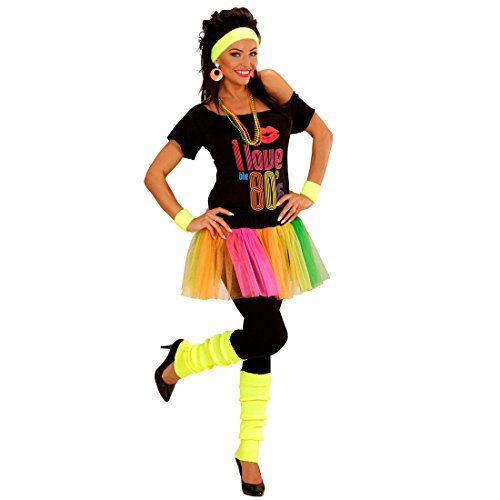 NET TOYS 80er Jahre Neon Stulpen Beinwärmer gelb Aerobic Stutzen Beinstulpen Strümpfe Legwarmer Stulpe Gamasche Damen Kostüm Accessoires von NET TOYS