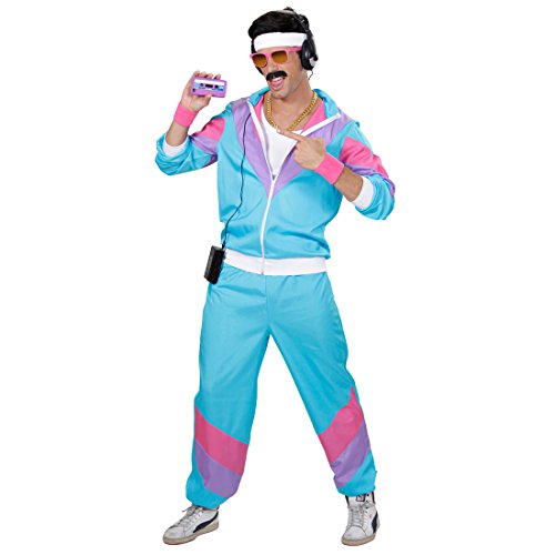 NET TOYS 80er Jahre Sport Kostüm Proll Trainingsanzug L 50/52, New Kids Sportkostüm 90er Jahre Sportanzug, Herren Jogginganzug, Mehrfarbig NET TOYS 80er Jahre Sport Kostüm Proll Trainingsanzug L 50/52, New Kids Sportkostüm 90er Jahre Sportanzug, Herren Jogginganzug, Mehrfarbig von NET TOYS