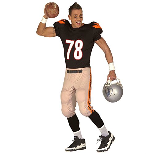 NET TOYS American Football Kostüm Quarterback Footballkostüm Footballer Sportlerkostüm Fasching XL 54/56 von NET TOYS