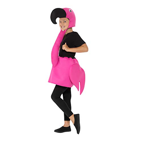 NET TOYS Angesagtes Flamingo-Kostüm für Kinder - Pink - Tierische Party-Verkleidung Paradies-Vogel - Perfekt geeignet für Mottoparty & Kinder-Karneval von NET TOYS