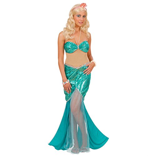 NET TOYS Arielle Kostüm Meerjungfrau Ariel Meerjungfrauen Damenkostüm Damen Fasching Karneval Gr M 38/40 von NET TOYS