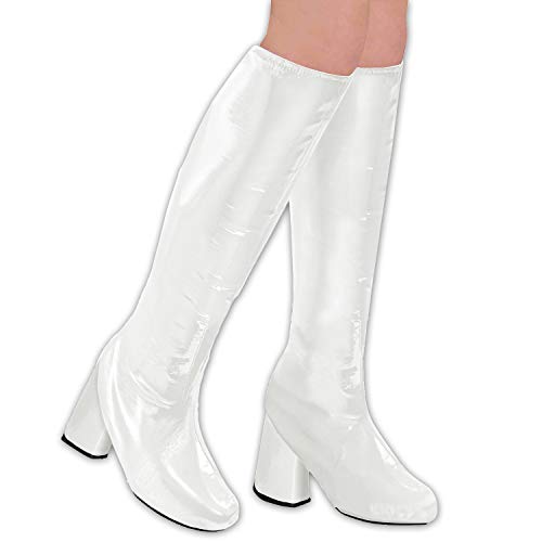 NET TOYS Aufregende GoGo Schuhüberzieher - Weiß - Hinreißendes Party-Accessoire Stiefel-Überzieher für Damen - Bestens geeignet für Mottoparty & Karneval NET TOYS Aufregende GoGo Schuhüberzieher - Weiß - Hinreißendes Party-Accessoire Stiefel-Überzieher für Damen - Bestens geeignet für Mottoparty & Karneval von NET TOYS