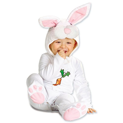 NET TOYS Baby Hase Kostüm Hasenkostüm rosa-weiß 90 cm Rabbit Kostüm Häschenkostüm Tierkostüm Babykostüm von NET TOYS