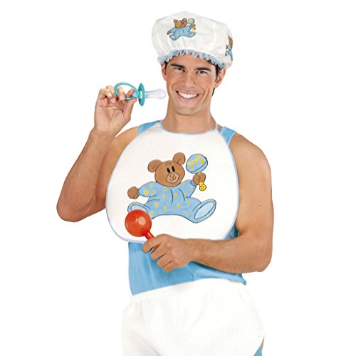NET TOYS Baby Kostüm Verkleidung für Erwachsene BLAU Fasching Babykostüm Karneval Kleinkind Outfit Junge Junggesellenabschied von NET TOYS
