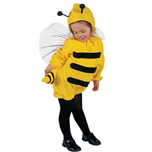 NET TOYS Bienenkostüm - Kinder-Kostüm 110cm 3-4 Jahre - Biene Mädchenkostüm - Honigbiene Kinderkostüm - Bienchenkostüm - Verkleidung Hummelbiene von NET TOYS