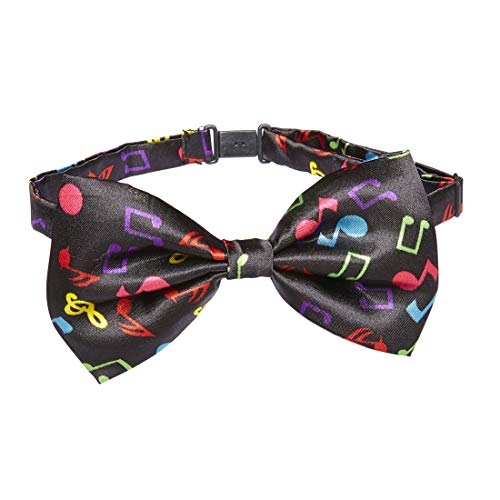 NET TOYS Bunte Smoking-Fliege mit Musik-Noten | Schwarz-Bunt | Elegantes Herren-Accessoire Querbinder Notenzeichen | Passend gekleidet für Fasching & Themenabend NET TOYS Bunte Smoking-Fliege mit Musik-Noten | Schwarz-Bunt | Elegantes Herren-Accessoire Querbinder Notenzeichen | Passend gekleidet für Fasching & Themenabend von NET TOYS