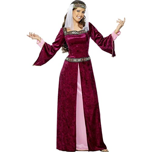 NET TOYS Burgfräulein Marian Kostüm Mittelalterkostüm Burgunderrot S 36/38 Mittelalterliche Königin Prinzessin Kleid Robin Hood Lady Kostüm Hofdame Burgdame Burgfrau NET TOYS Burgfräulein Marian Kostüm Mittelalterkostüm Burgunderrot S 36/38 Mittelalterliche Königin Prinzessin Kleid Robin Hood Lady Kostüm Hofdame Burgdame Burgfrau von NET TOYS