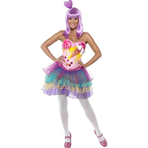 NET TOYS Candy Girl Kostüm Popstar Damenkostüm S 36/38 Candygirl Outfit Karneval Damen Verkleidung Karnevalskostüm von NET TOYS