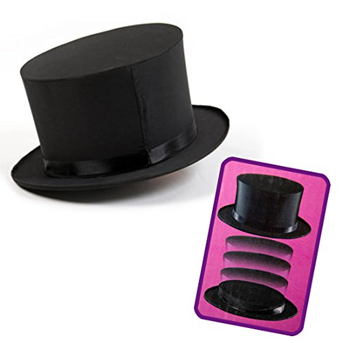 NET TOYS Chapeau Claque Hut Schwarzer Klappzylinder Klapphut Klapp Zylinder Zylinderhut NET TOYS Chapeau Claque Hut Schwarzer Klappzylinder Klapphut Klapp Zylinder Zylinderhut von NET TOYS