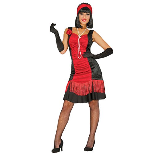 NET TOYS Charlestonkleid schwarz-rot 20er Jahre Kostüm Damen M 38/40 Flapper Dress Karneval Zwanziger Jahre Kleid Gatsby Fransenkleid 1920er Swing Karnevalskostüm NET TOYS Charlestonkleid schwarz-rot 20er Jahre Kostüm Damen M 38/40 Flapper Dress Karneval Zwanziger Jahre Kleid Gatsby Fransenkleid 1920er Swing Karnevalskostüm von NET TOYS