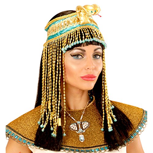 NET TOYS Cleopatra Kopfschmuck mit Schlange Ägyptischer Haarschmuck Kleopatra Kopfband Antike Ägypterin Schlangen Stirnband von NET TOYS