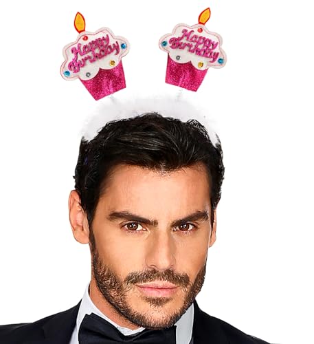 NET TOYS Cupcake Haarreifen Happy Birthday Kopfschmuck Haarreif Geburtstag Kuchen Haarschmuck NET TOYS Cupcake Haarreifen Happy Birthday Kopfschmuck Haarreif Geburtstag Kuchen Haarschmuck von NET TOYS