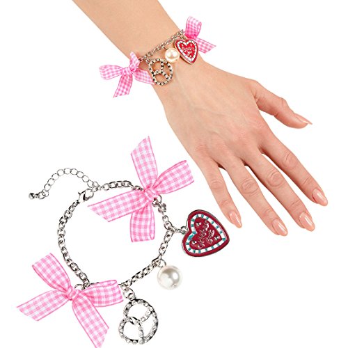NET TOYS Dirndl Armband Oktoberfest Trachtenarmband Trachten Armkette Wiesn Armschmuck Bayern Arm Schmuck Herz Perle Brezel Trachtenschmuck Karneval Kostüm Damen Accessoires NET TOYS Dirndl Armband Oktoberfest Trachtenarmband Trachten Armkette Wiesn Armschmuck Bayern Arm Schmuck Herz Perle Brezel Trachtenschmuck Karneval Kostüm Damen Accessoires von NET TOYS