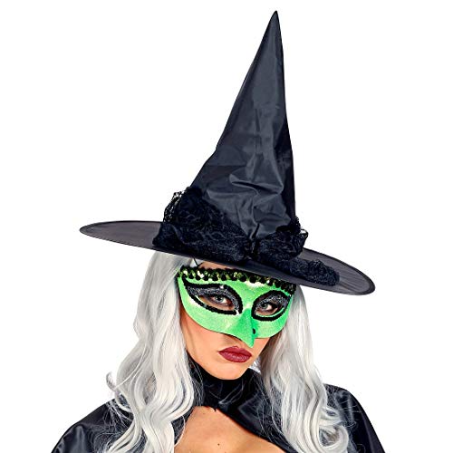 NET TOYS Elegante Hexenmaske mit Verzierungen - Grün-Schwarz - Zauberhaftes Damen-Kostüm-Zubehör Augen-Maske Zauberin - EIN Highlight für Halloween & Walpurgisnacht NET TOYS Elegante Hexenmaske mit Verzierungen - Grün-Schwarz - Zauberhaftes Damen-Kostüm-Zubehör Augen-Maske Zauberin - EIN Highlight für Halloween & Walpurgisnacht von NET TOYS
