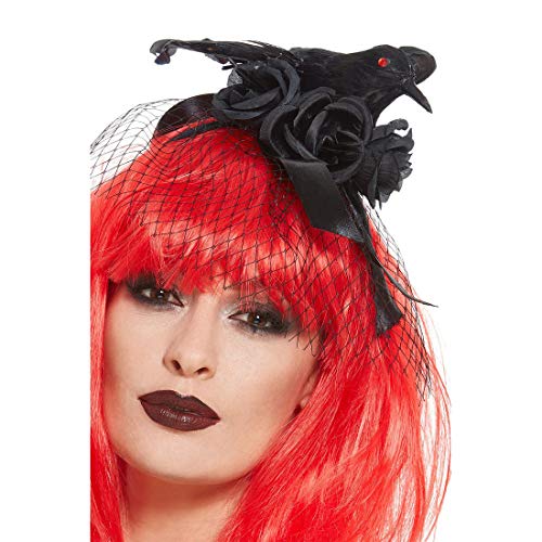 NET TOYS Eleganter Haarreifen Rabe - Schwarz - Unheimlicher Damen-Kopfschmuck Krähe - Bestens geeignet für Mottoparty & Kostümfest NET TOYS Eleganter Haarreifen Rabe - Schwarz - Unheimlicher Damen-Kopfschmuck Krähe - Bestens geeignet für Mottoparty & Kostümfest von NET TOYS