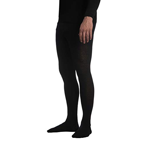 NET TOYS Extravagante Männer-Strumpfhose Blickdicht - Schwarz Gr. 56 - Figurbetontes Herren-Kostüm-Zubehör Blickdichte Nylonstrumpfhose für Herren - EIN Blickfang für Fasching & Mottoparty von NET TOYS