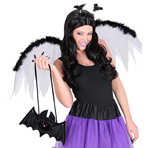 NET TOYS Fledermaus Handtasche Gothic Tasche schwarz Vampir Täschchen Damenhandtasche Halloween Kostüm Zubehör NET TOYS Fledermaus Handtasche Gothic Tasche schwarz Vampir Täschchen Damenhandtasche Halloween Kostüm Zubehör von NET TOYS