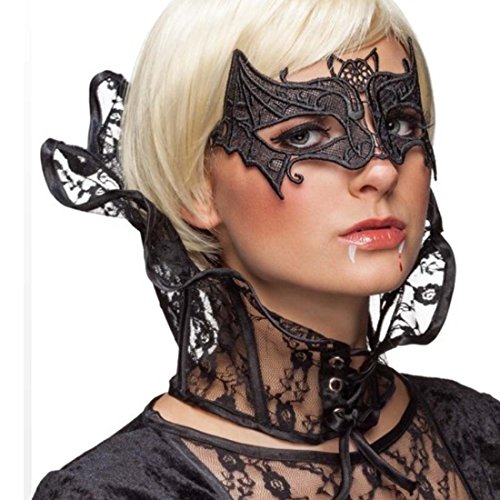 NET TOYS Gothic Stehkragen Spitzenkragen Vampir Lady schwarz Kragen böse Königin Hexe Stuartkragen Fledermaus Accessoire Halloween Kostümzubehör dunkle Fee NET TOYS Gothic Stehkragen Spitzenkragen Vampir Lady schwarz Kragen böse Königin Hexe Stuartkragen Fledermaus Accessoire Halloween Kostümzubehör dunkle Fee von NET TOYS
