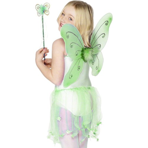 NET TOYS Grüne Feenflügel Schmetterlingsflügel grün für Kinder ab 3 Jahre Feen Flügel Elfenflügel Schmetterlingflügel Kostüm Zubehör NET TOYS Grüne Feenflügel Schmetterlingsflügel grün für Kinder ab 3 Jahre Feen Flügel Elfenflügel Schmetterlingflügel Kostüm Zubehör von NET TOYS